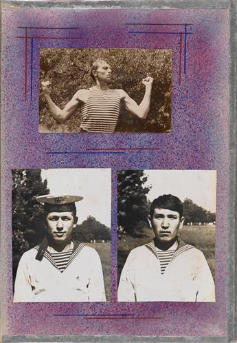 (U.S.S.R.--MILITARY) An album entitled Memory of Service (in Cyrillic), comprising 78 photographs of Soviet naval cadets and captains.